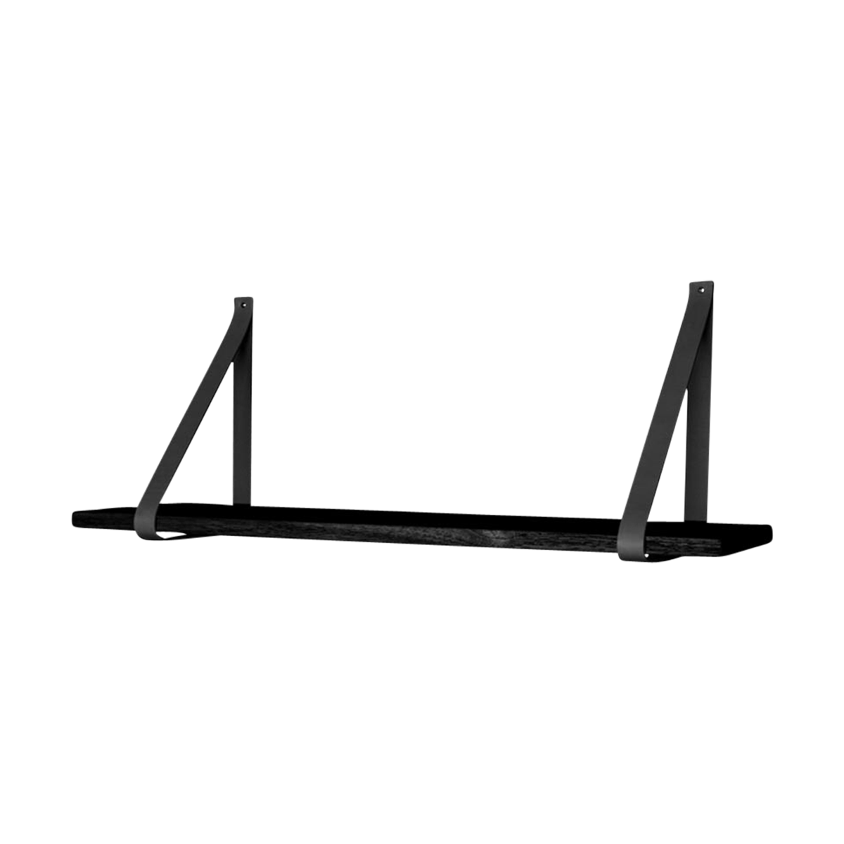 Artichok Thomas houten wandplank zwart - 80 x 20 cm