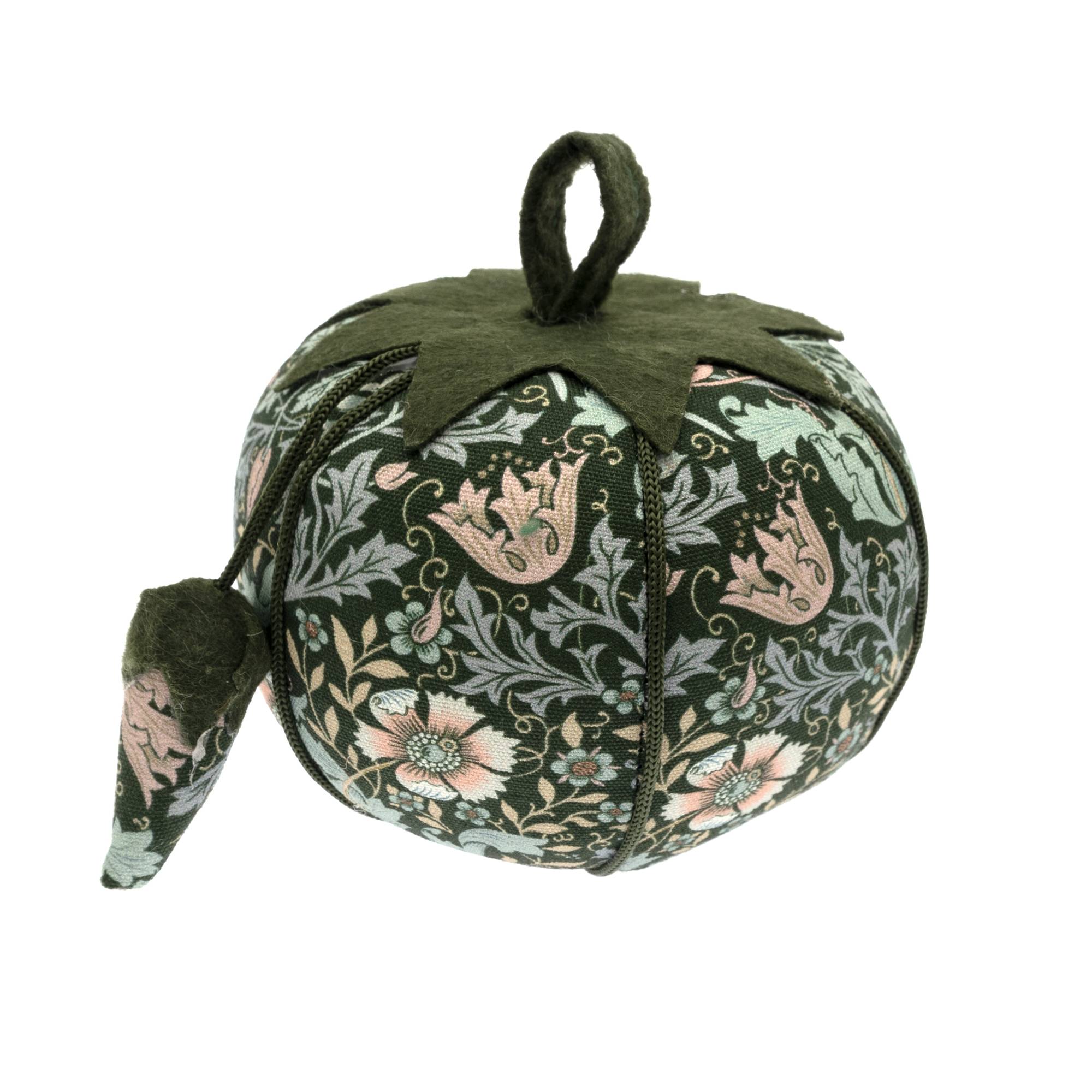 Floral Wood Block Pin Cushion