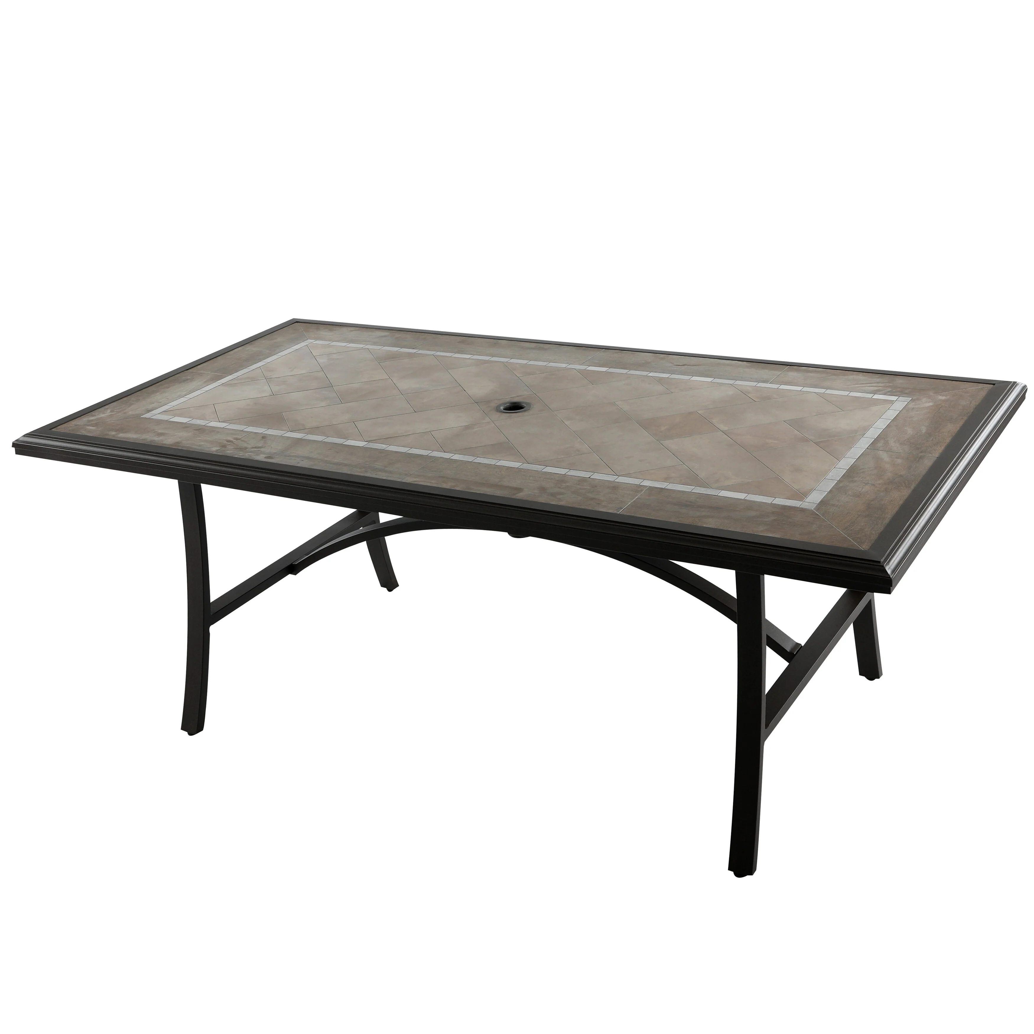 Patio Time Dining Table with Umbrella Hole