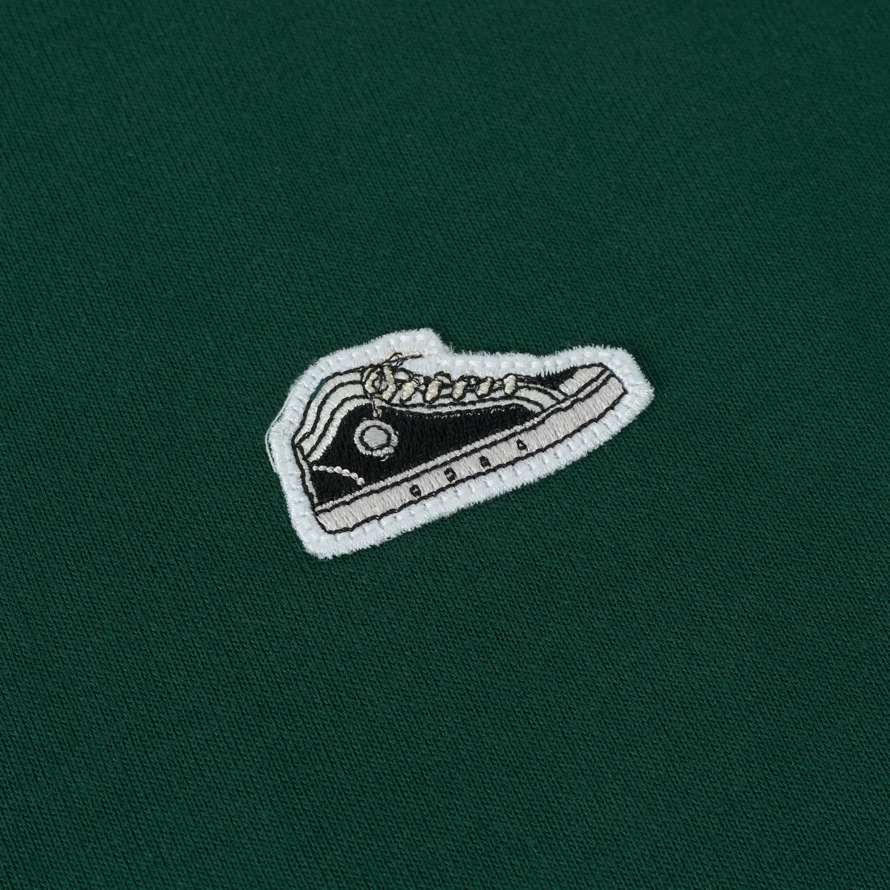 Sanjo Patch Classic T-shirt // Bottle Green