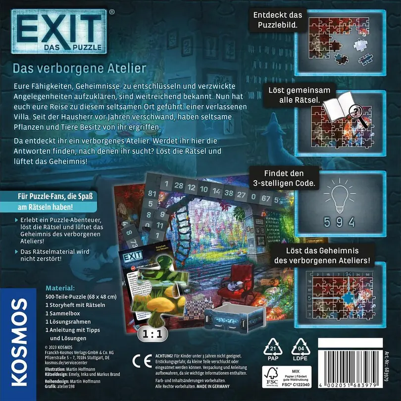 Puzzle 500er-Set EXIT