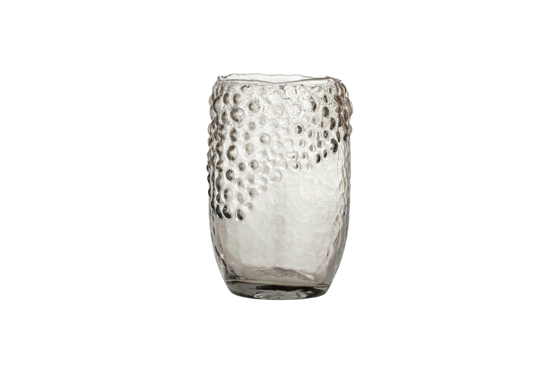 EMALIA - Vase en verre brun H22.50cm