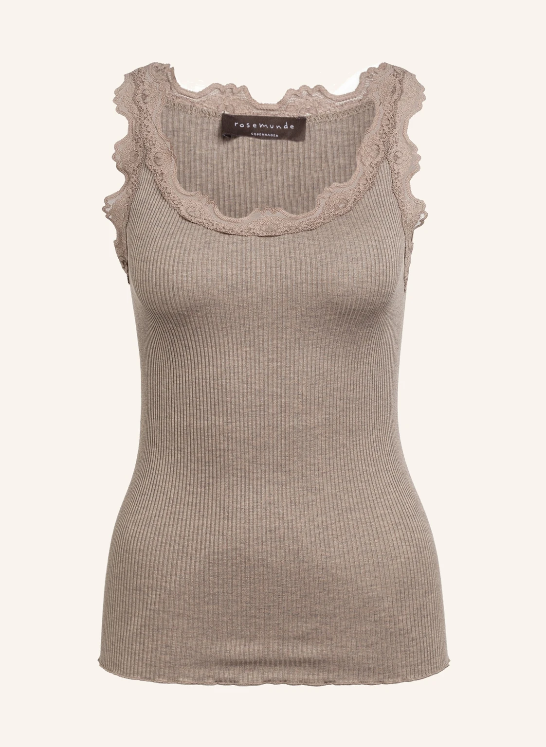 rosemunde Seidentop BABETTE mit Spitze