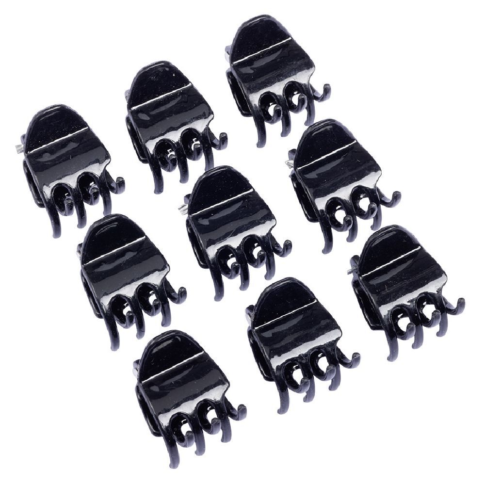 Mini pince à cheveux noir L1,5cm x9