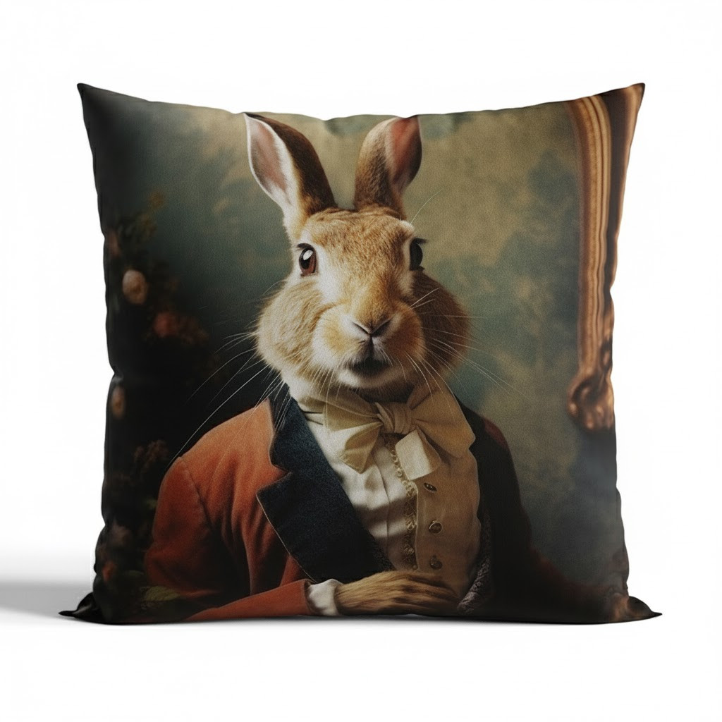Poszewka dekoracyjna 40x40 cm Królik Eryk Velvet
