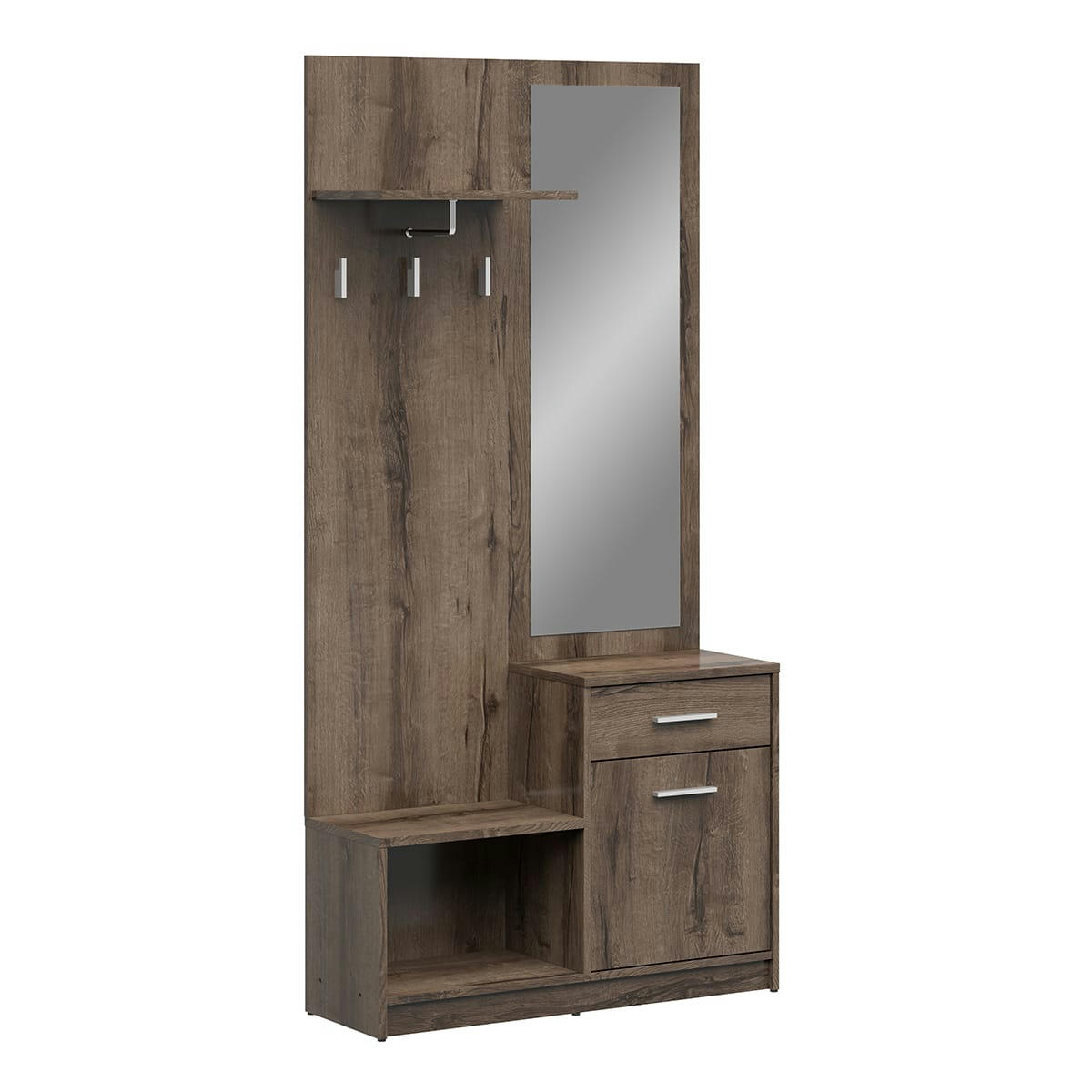 - Meuble entrée stratifiés naturel foncé
