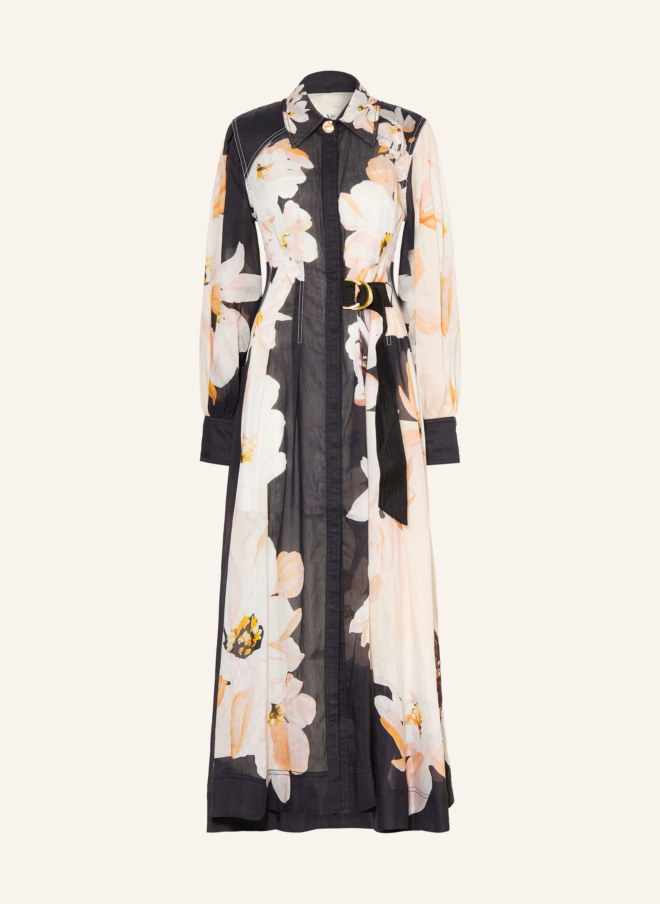 Aje. Hemdblusenkleid ROSANNA mit Leinen
