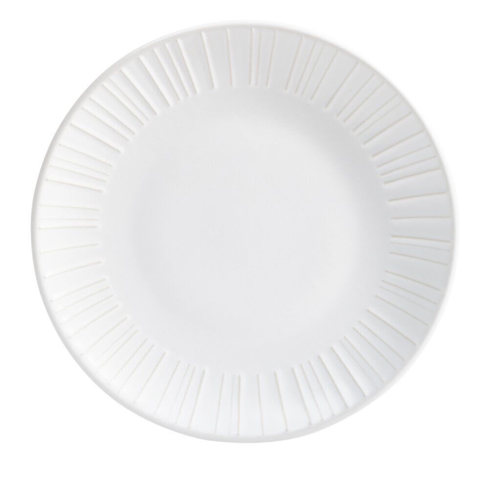 Assiette à dessert ronde céramique blanc Ø21cm