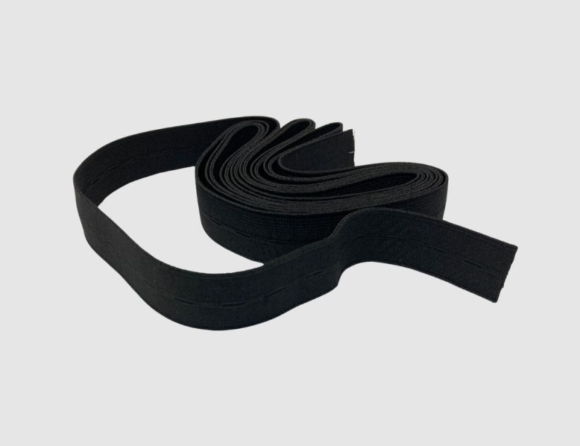 Knopflochgummiband Schwarz