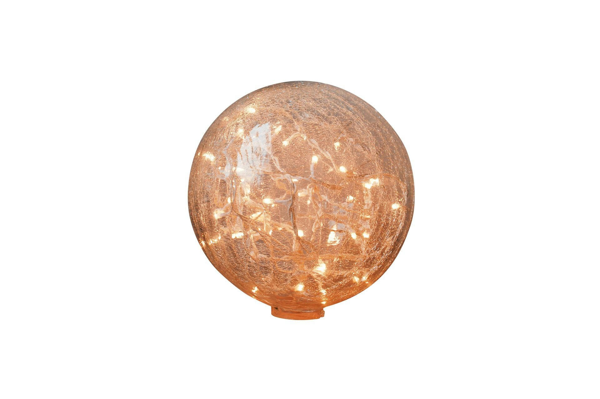 GUIRLANDE - Lampe à poser 25cm en verre mercurisé transparent