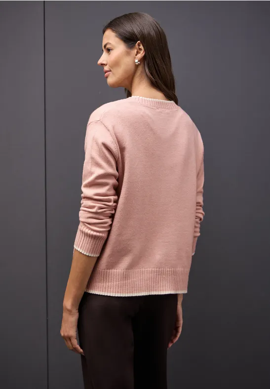 Cardigan mit Kontrastdetails