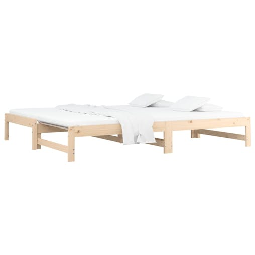 NNEVL Pull-out Day Bed 2x(92x187) cm Solid Wood Pine