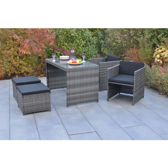 Gartenmöbel-Diningset »Merano«, 5 tlg., 4 Sitzplätze, Stahl