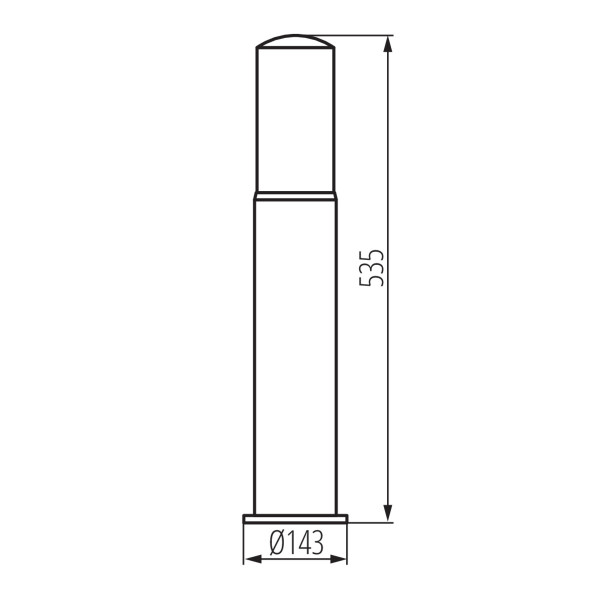 Oprawa ogrodowa LL BOZI 55 B 66100 LightLogic E27 IP44 czarna zewnętrzna 1