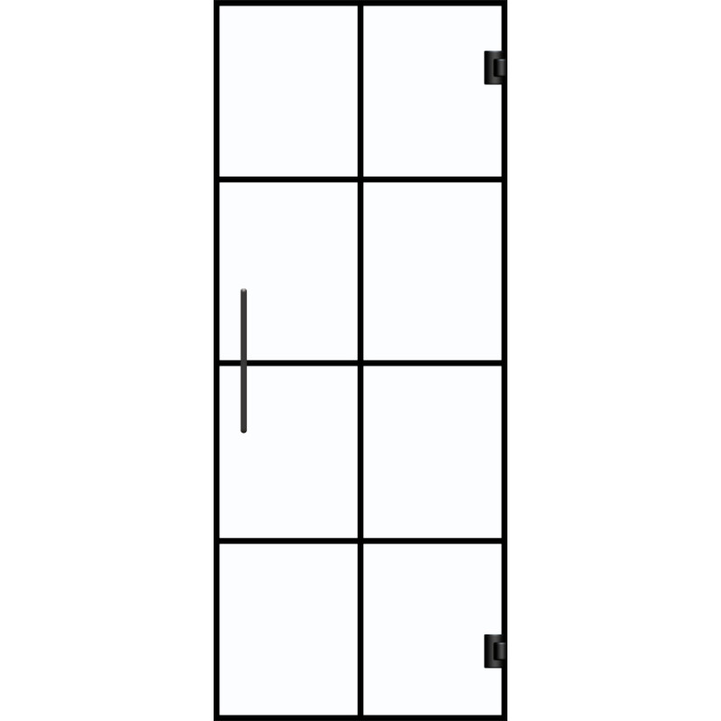 Porte en verre securit Thytan Everyway Blackline 73 x 201,5 cm THYS