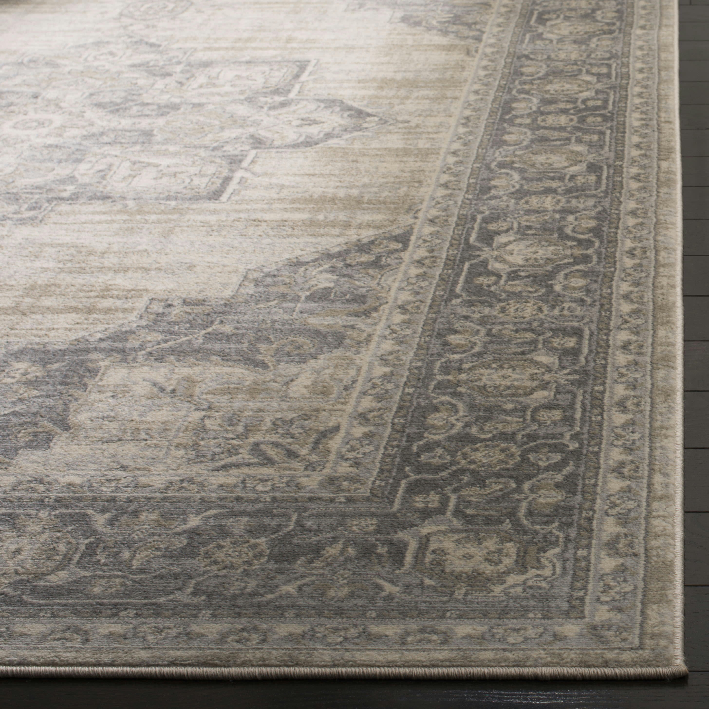 BRENTWOOD - Tapis de salon interieur en crème & gris, 122 x 183 cm