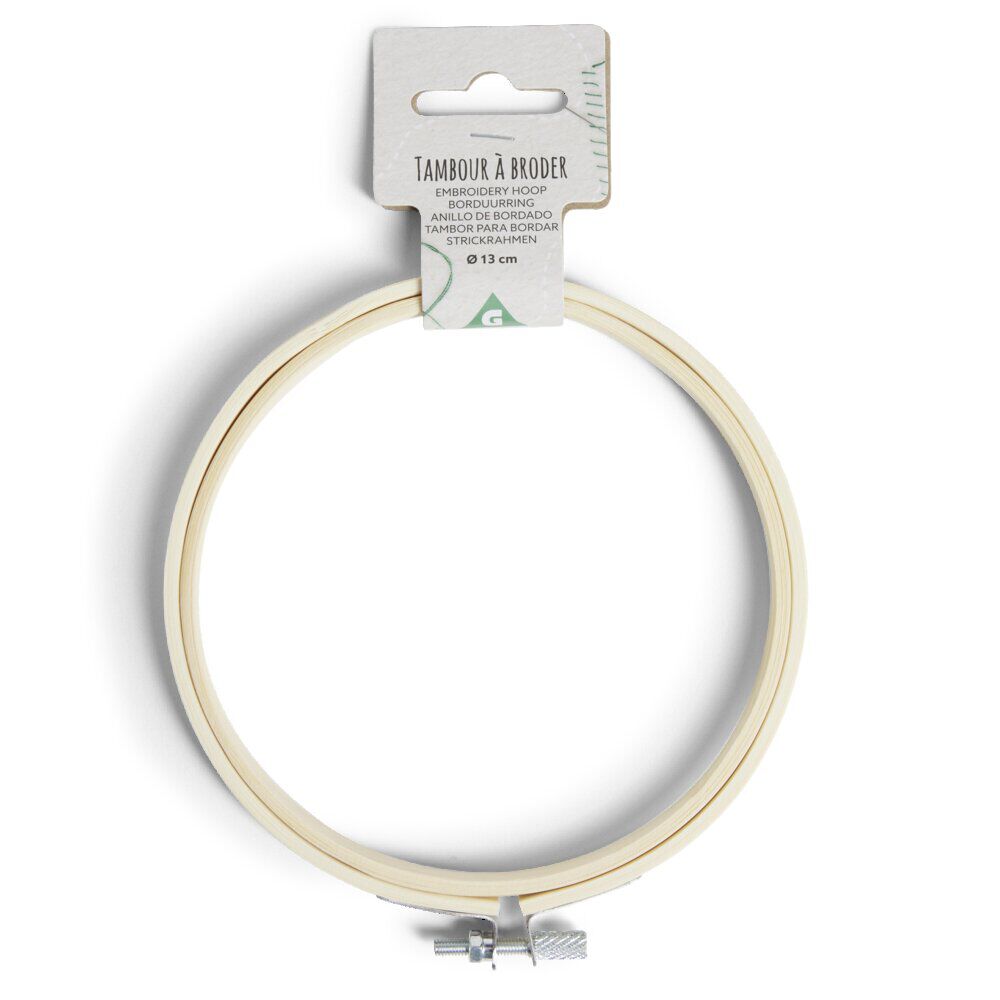 Cercle à broderie en bambou Ø13cm