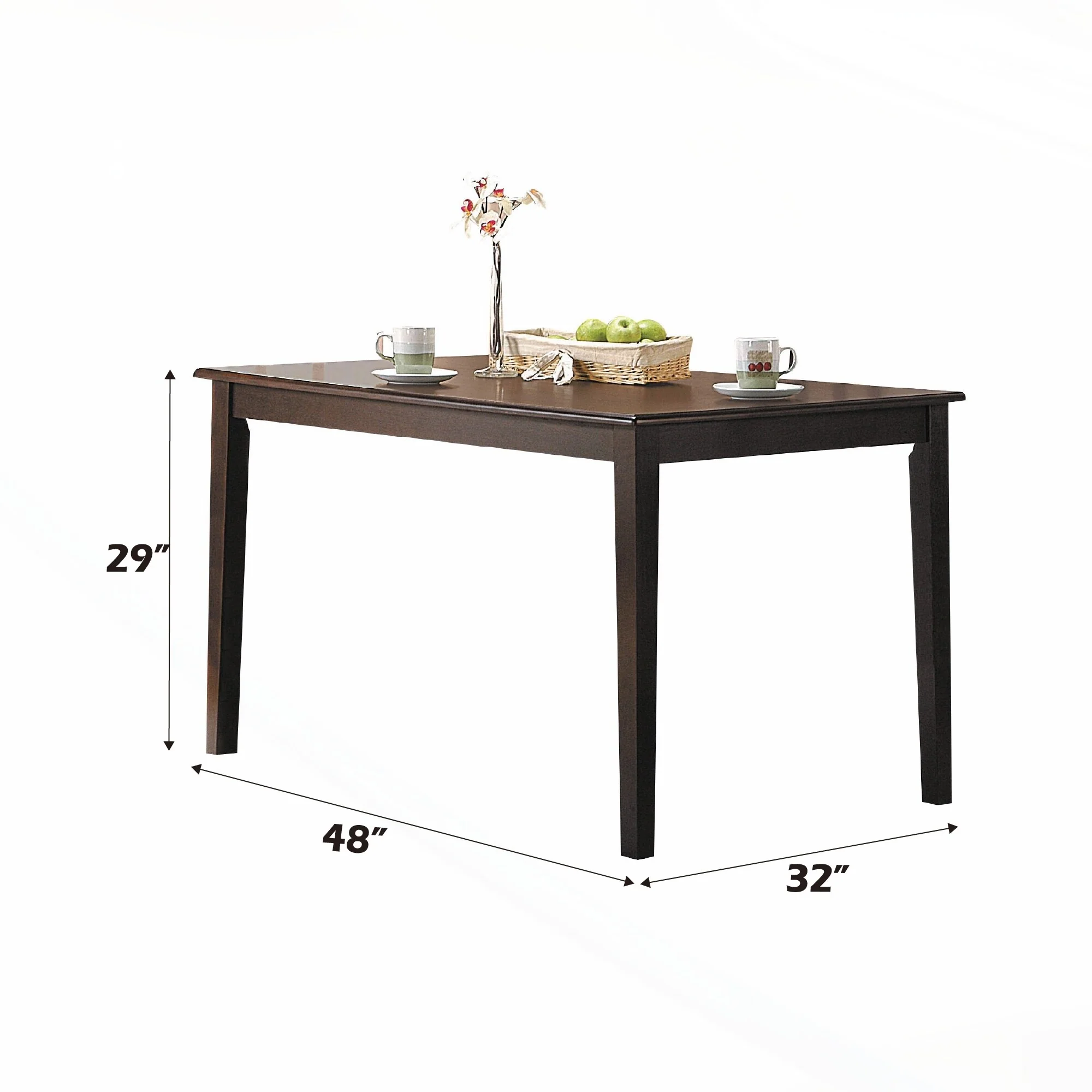 Exquisite Wooden Dining Table with Tapered Legs for Stylish Dining Experience