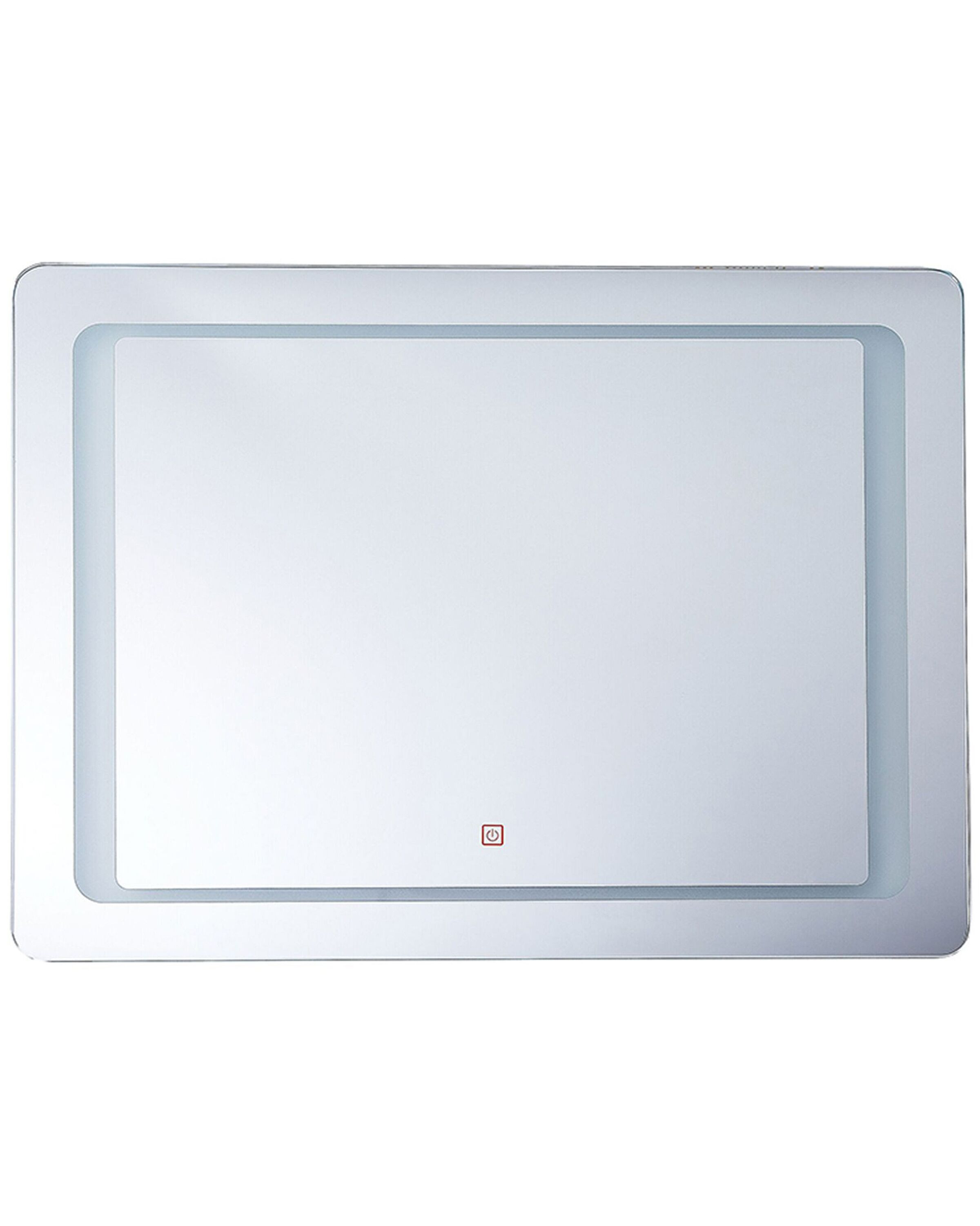 Lustro ścienne łazienkowe rama LED 60x80