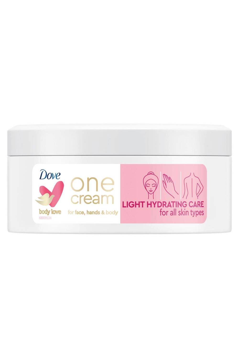 Dove Light Hydrating 'Cream' for All Skin 250ml,3pk