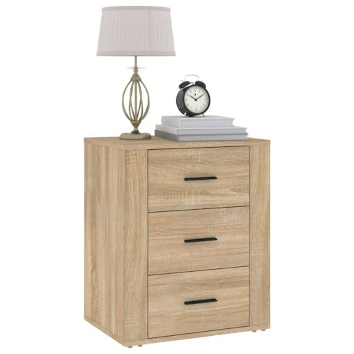NNEVL Bedside Cabinet Sonoma Oak 50x36x60 cm Engineered Wood