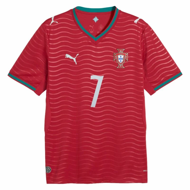 Cristiano Ronaldo Portugal National Team Puma 2026 Youth Home Replica Jersey - Red