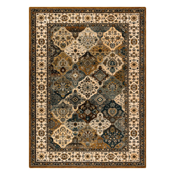Dywan wełniany POLONIA Samari Ornament jadeit brązowy 170x235 cm