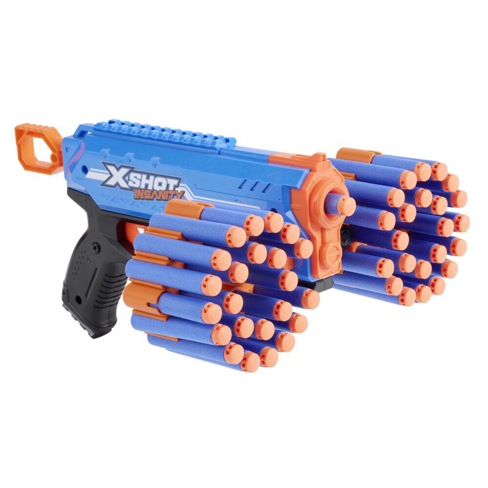 Pistolet Xshot Insanity x2 avec 48 fléchettes 30m de portée