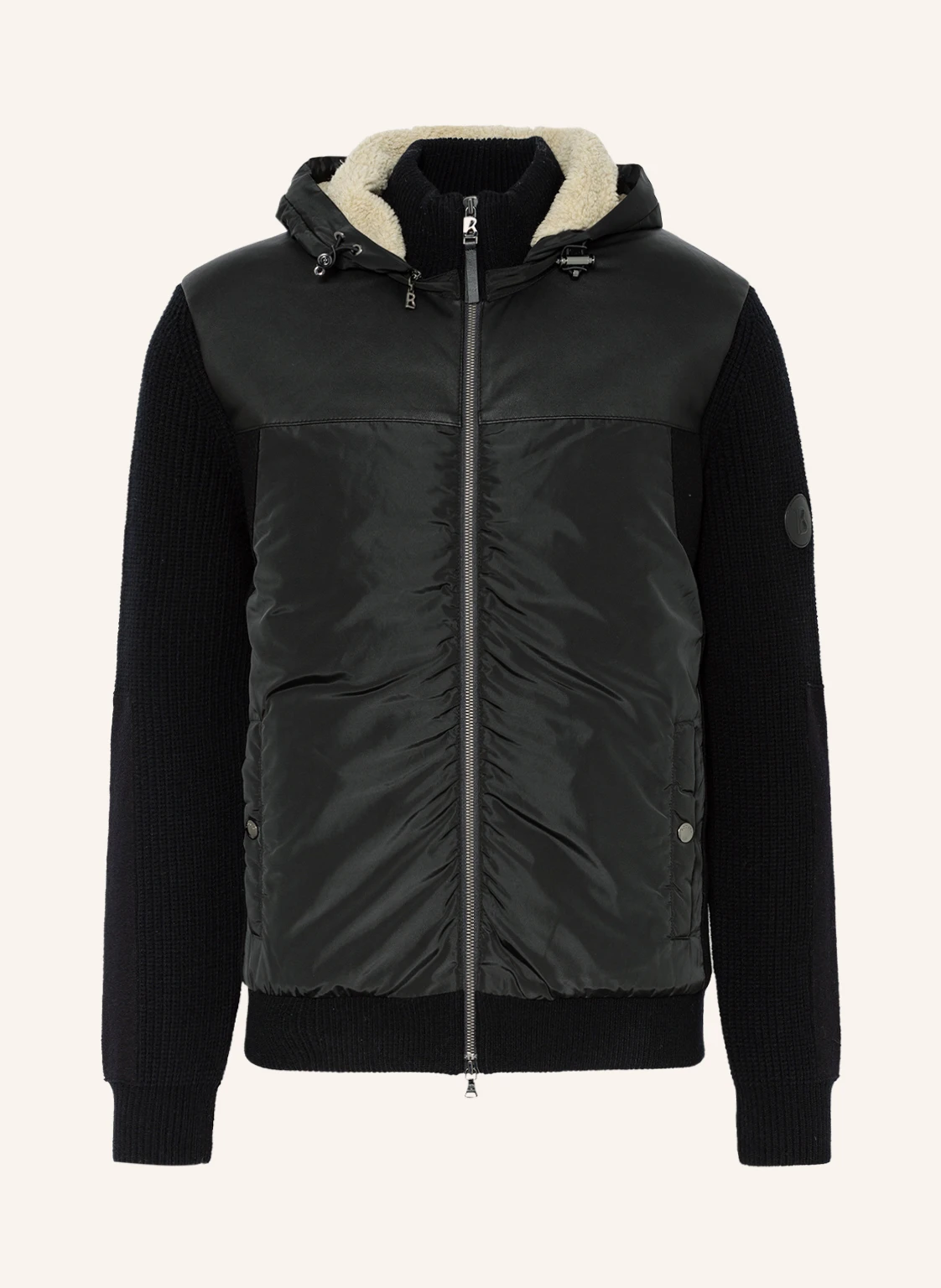 BOGNER Strickjacke FLAVIN im Materialmix