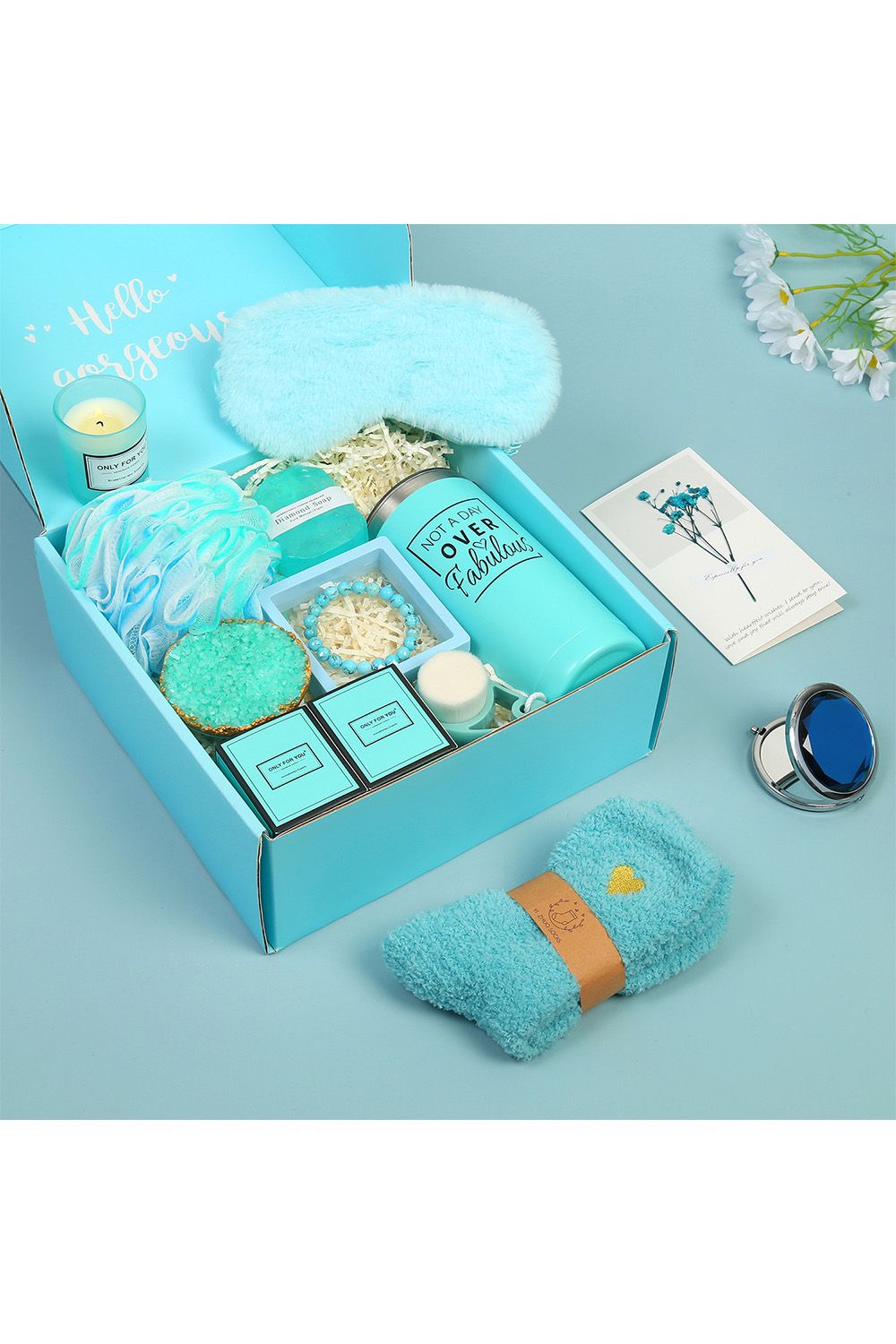 Living and Home 12pcs Relaxation Spa Bath Set Birthday Pamper Gifts
