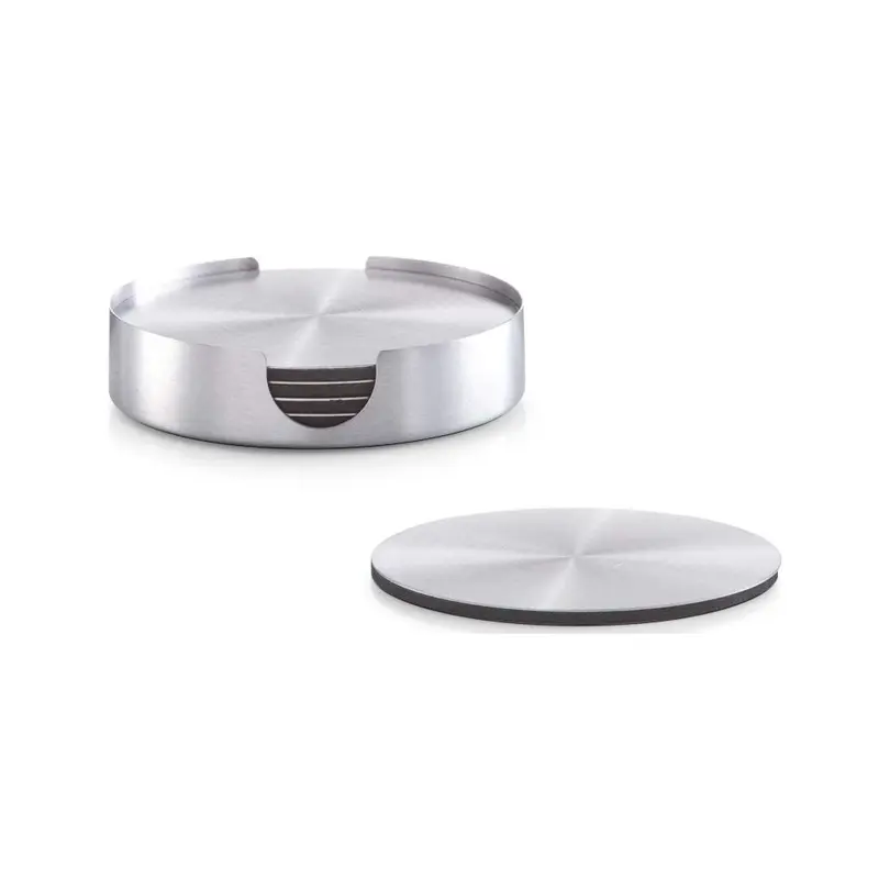 Glasuntersetzer 7-teilig Inox