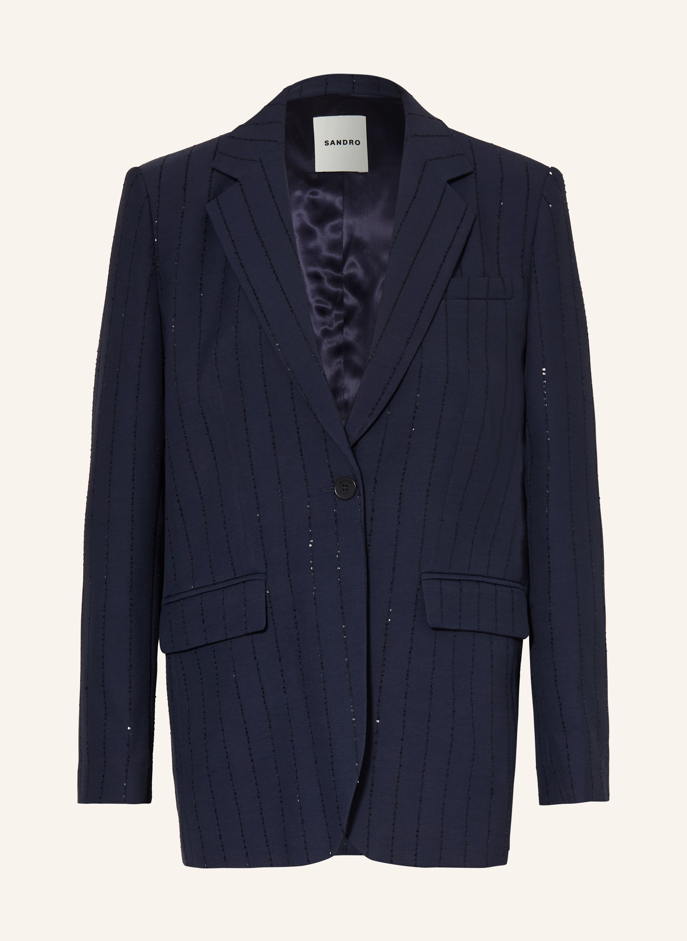 SANDRO Longblazer mit Pailletten