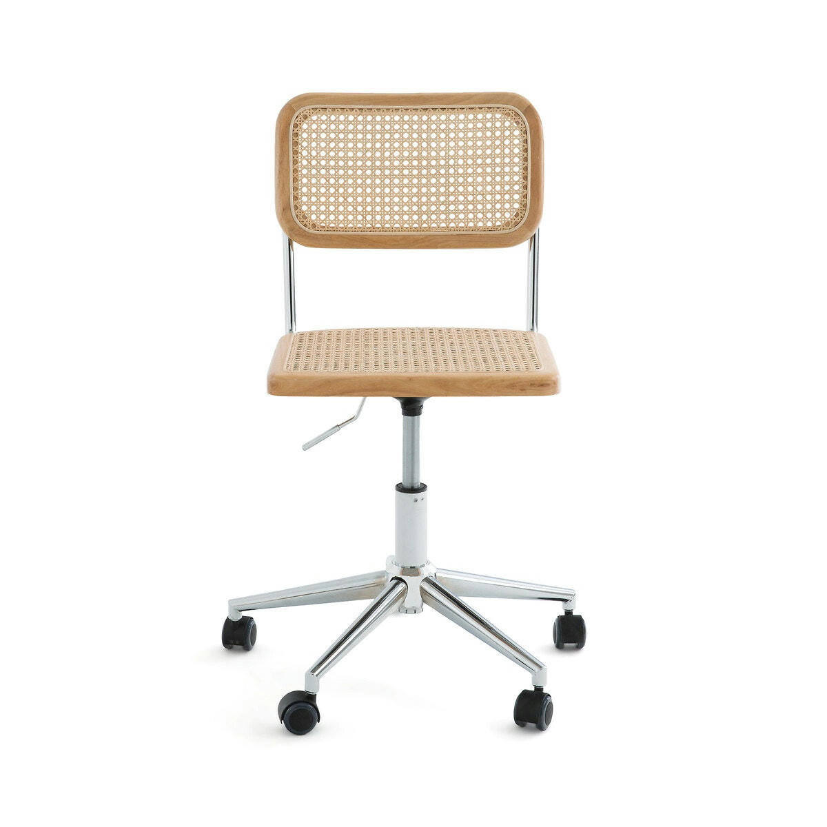 Chaise de bureau cannage à roulettes, Cedak