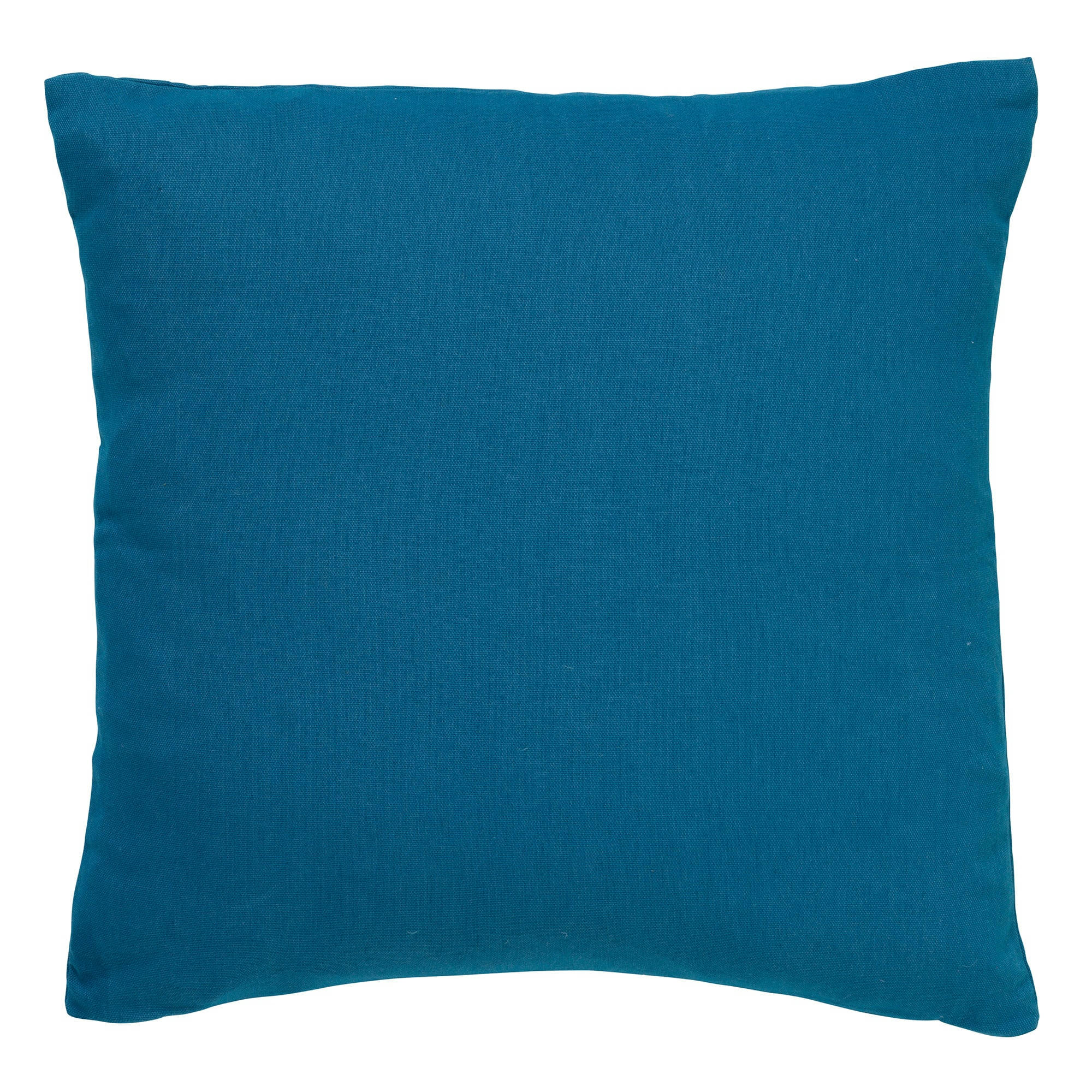 - Coussin - bleu en coton 45x45 cm uni