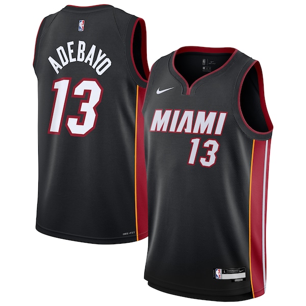 Bam Adebayo Miami Heat Nike Youth Swingman Jersey - Icon Edition - Black