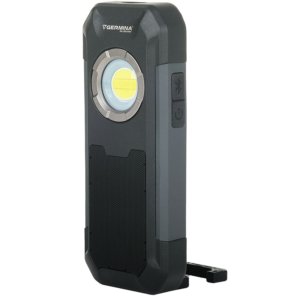 Latarka warsztatowa GERMINA z bluetooth 5W 550lm   głośnik 1szt.