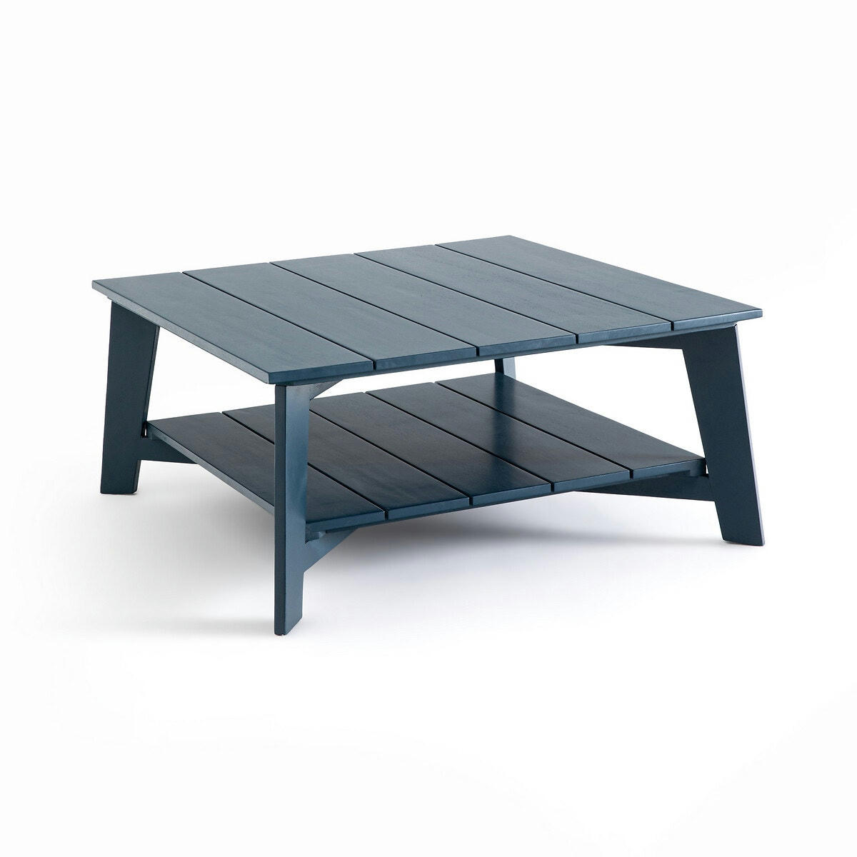Table basse de jardin double plateau acacia Réphir