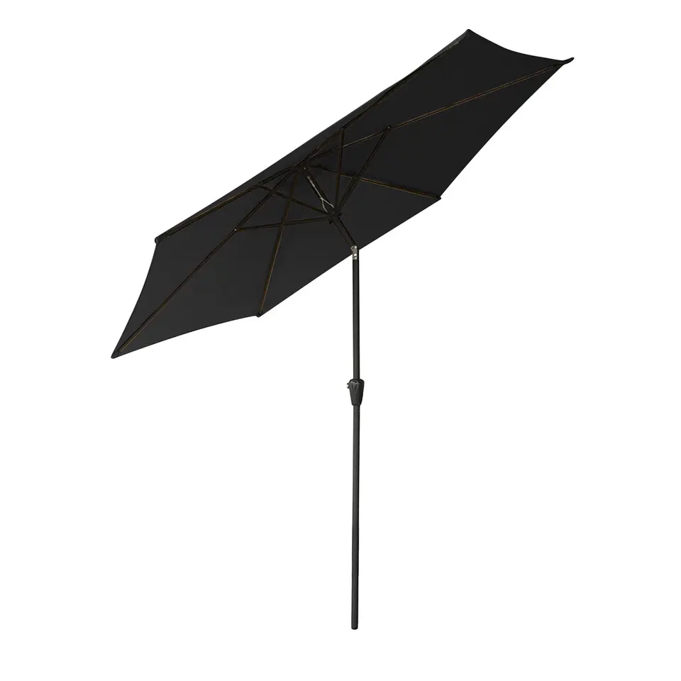 Happy Garden Parasol HAPUNA - Zwart - Aluminium