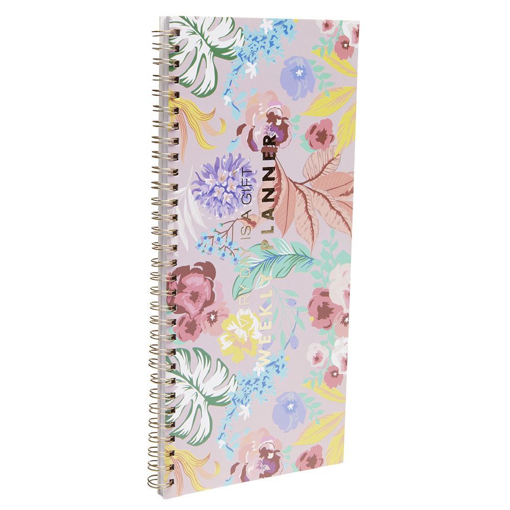 Semainier à motif floral 52 pages