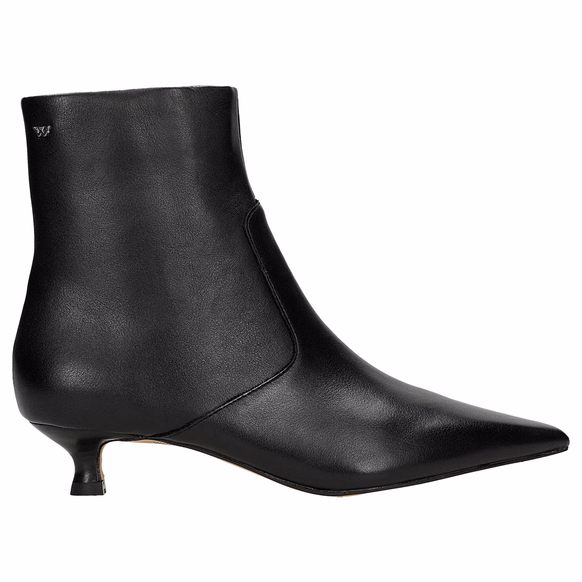 Eleganckie skórzane botki damskie na niskim obcasie