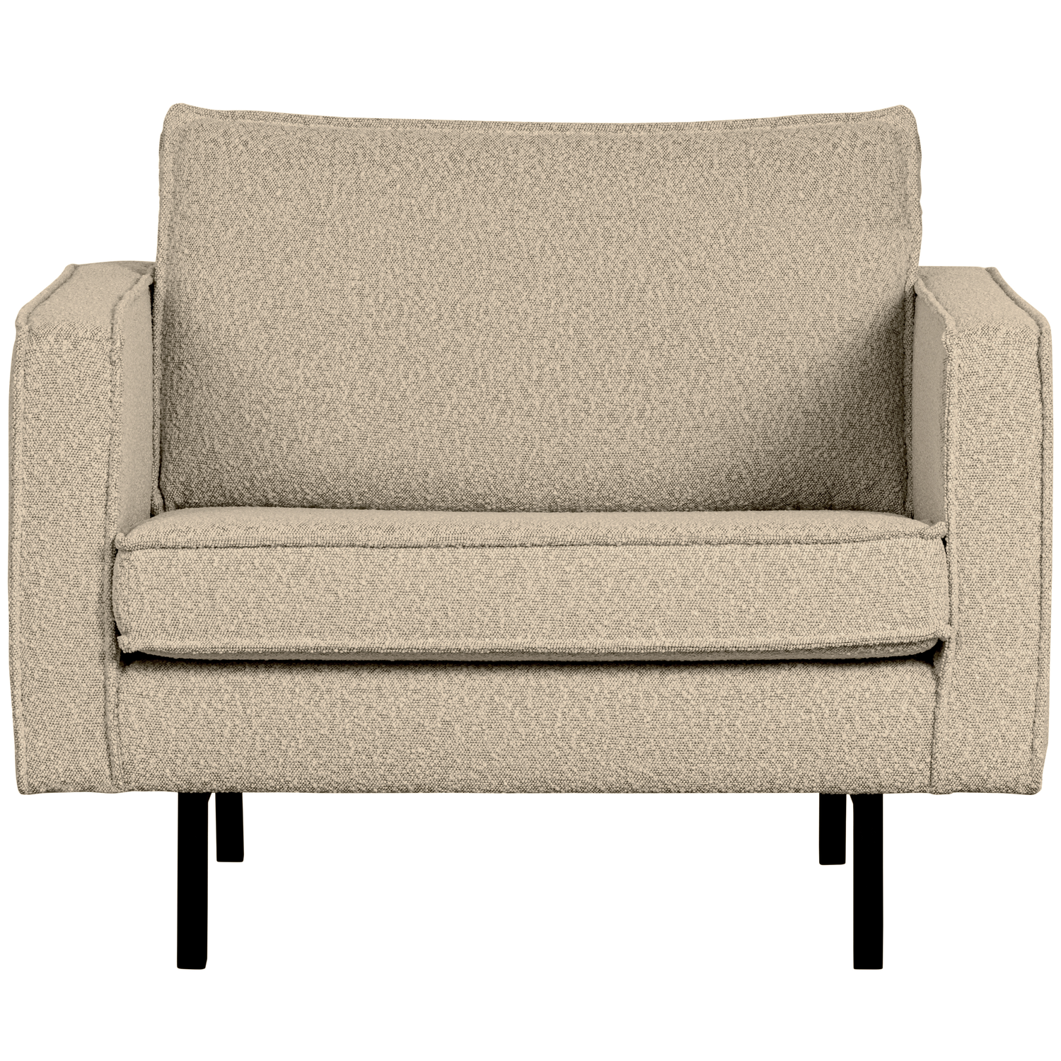 WOOOD fauteuil Rodeo - Bouclé - Beige - 85x105x86