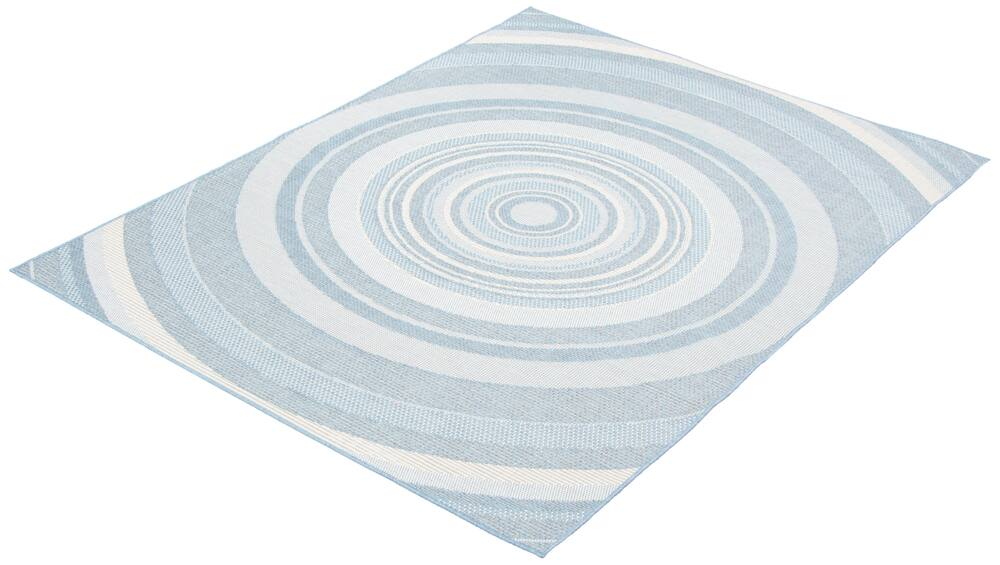 ECARPET Veranda Modern Indoor/Outdoor Area Rug, Light Blue, Assorted Sizes