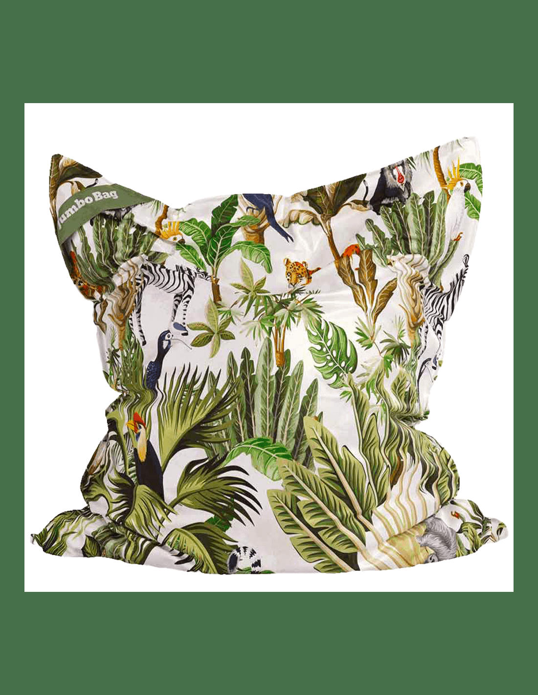 JUMBO PRINTED - Coussin géant d'intérieur en velours imprimé Jungle