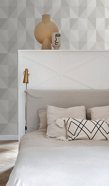 Origin Wallcoverings papier peint graphique 3D beige clair 50 x 900 cm