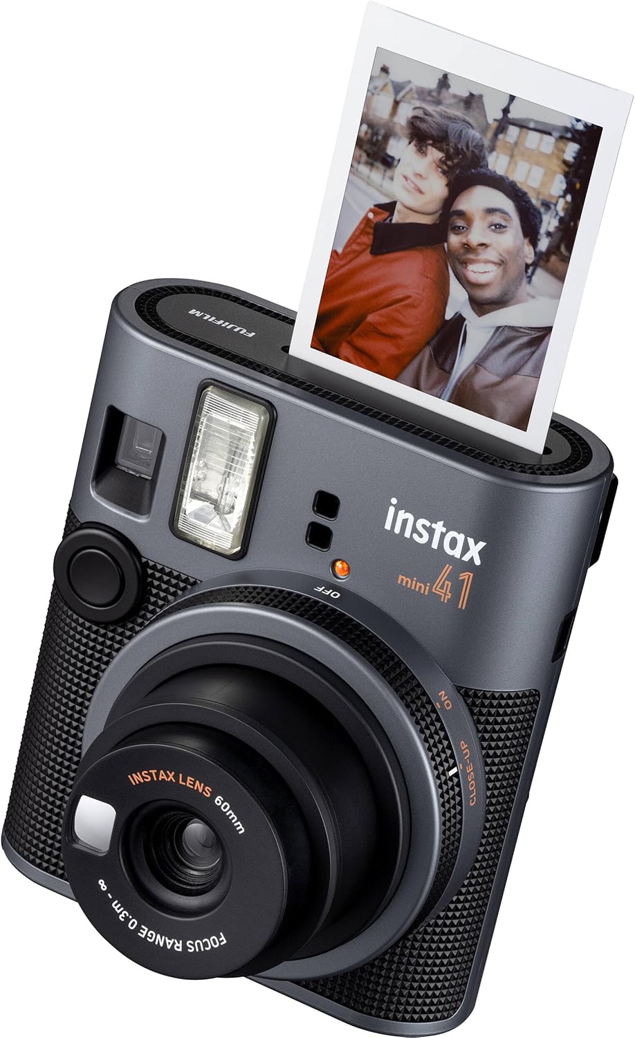 Fujifilm Instax Mini 41 Instant Film Camera Black + 20 Instax Instant Film Prints Bundle