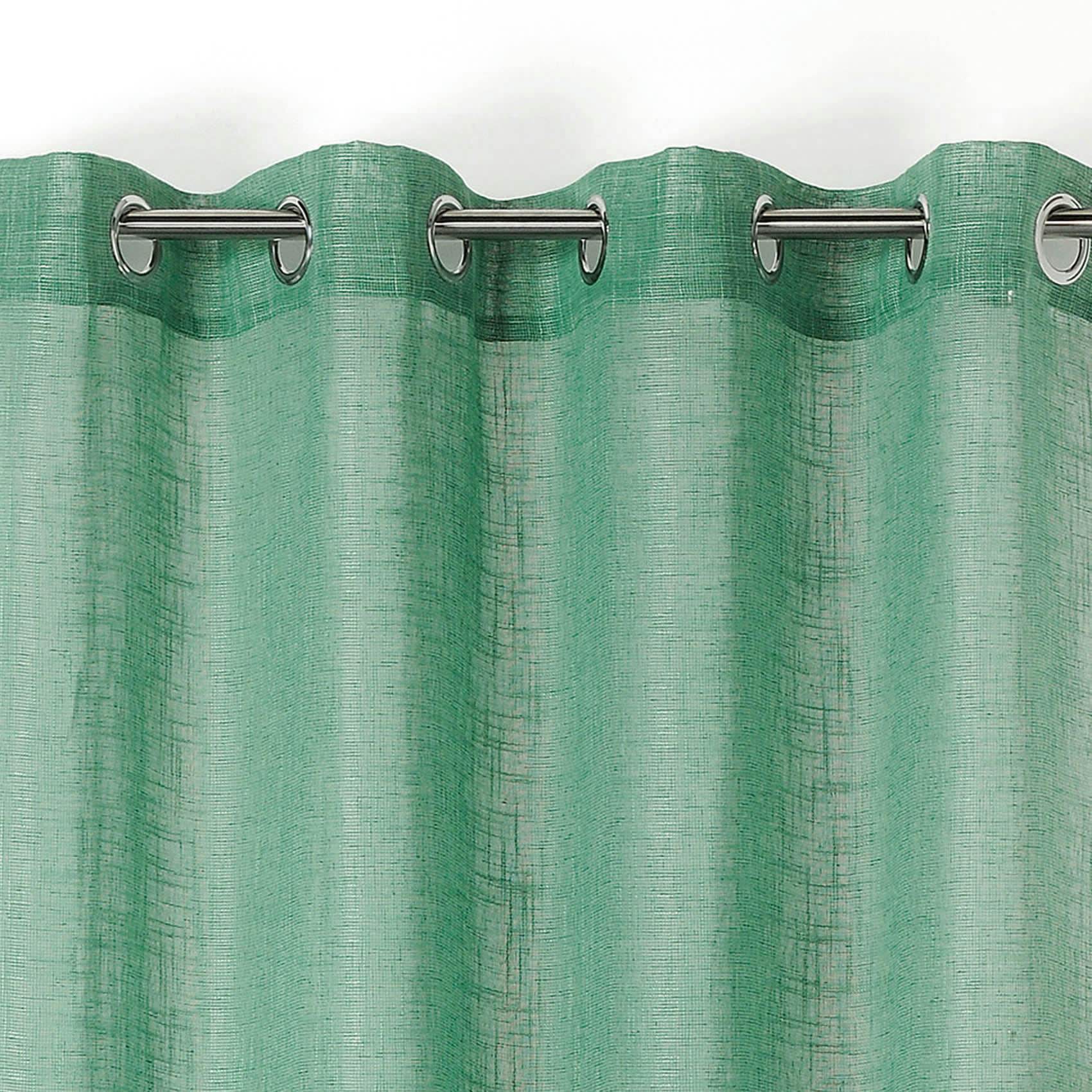 - Voilage uni et tamisant julie polyester vert d'eau 140x240 cm