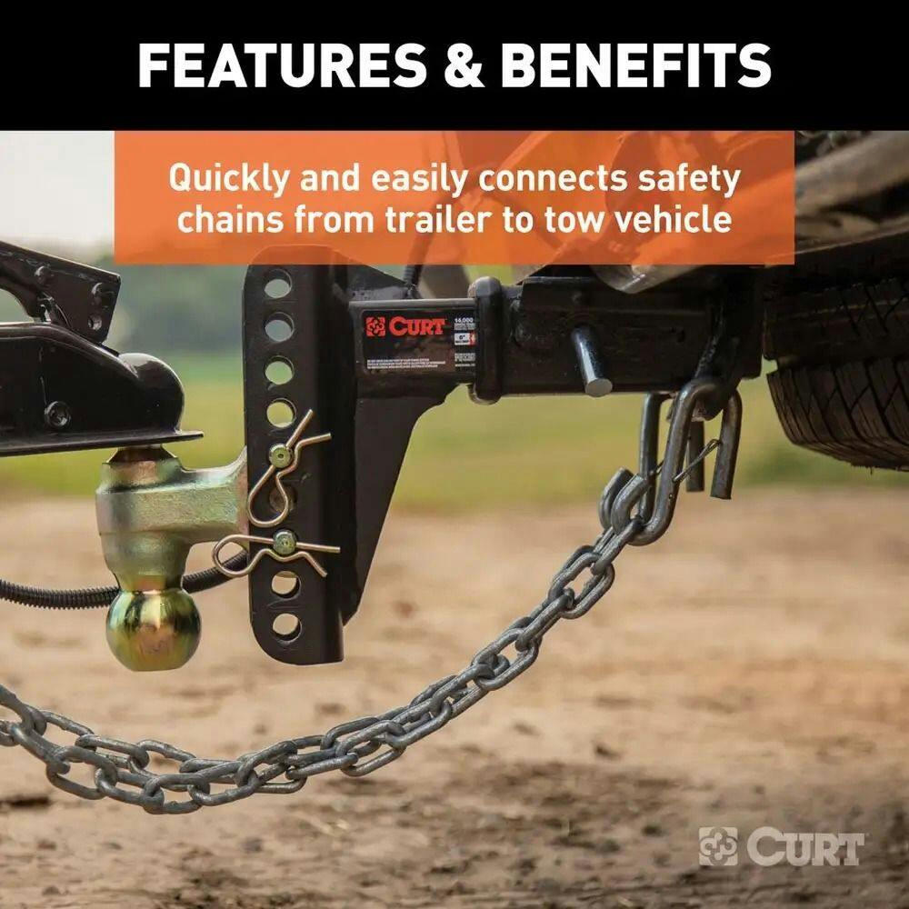 CURT Certified 3/8-in Safety Latch S-Hook (2,000-lb)