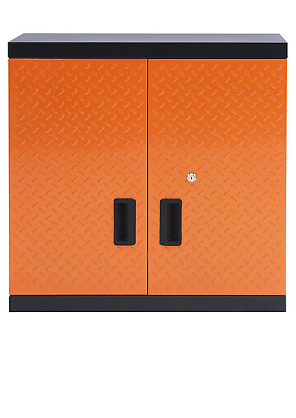 Armoire à outils murale en métal Magnusson noir et orange