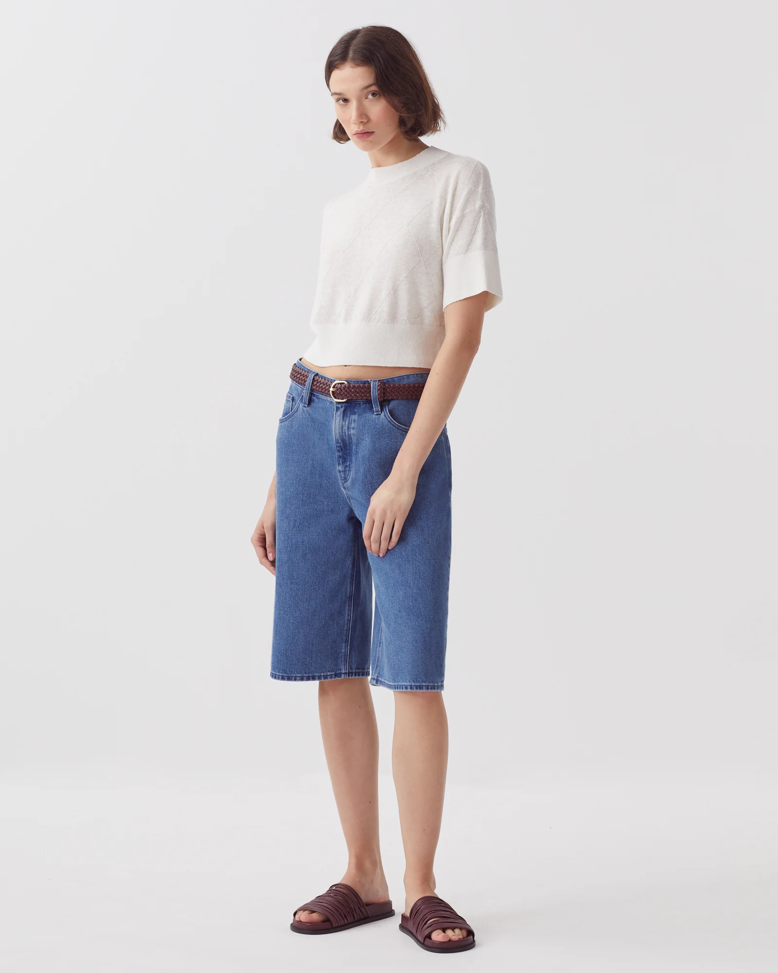 Pull court à manches courtes