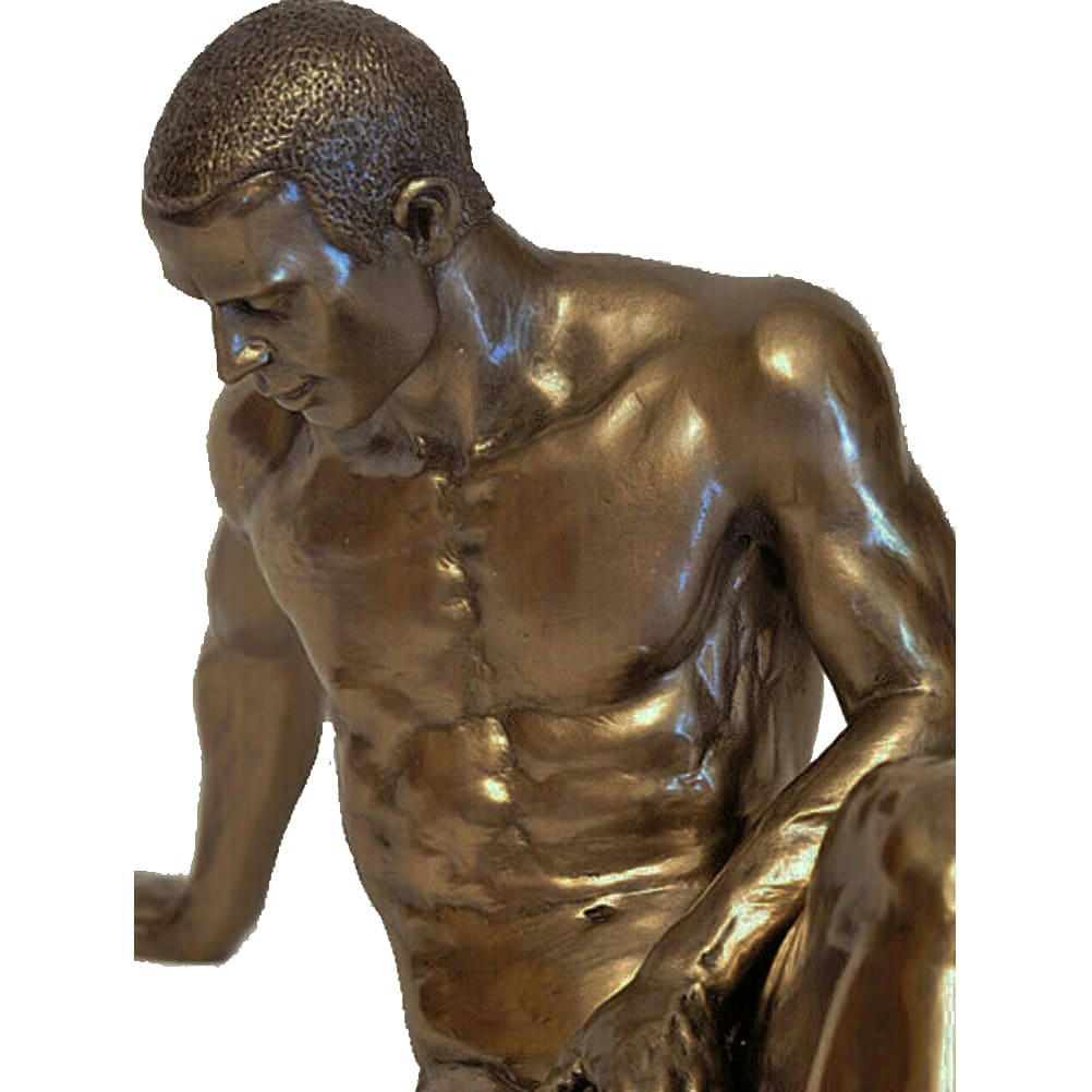 NU - Statuette en résine homme nu H12cm